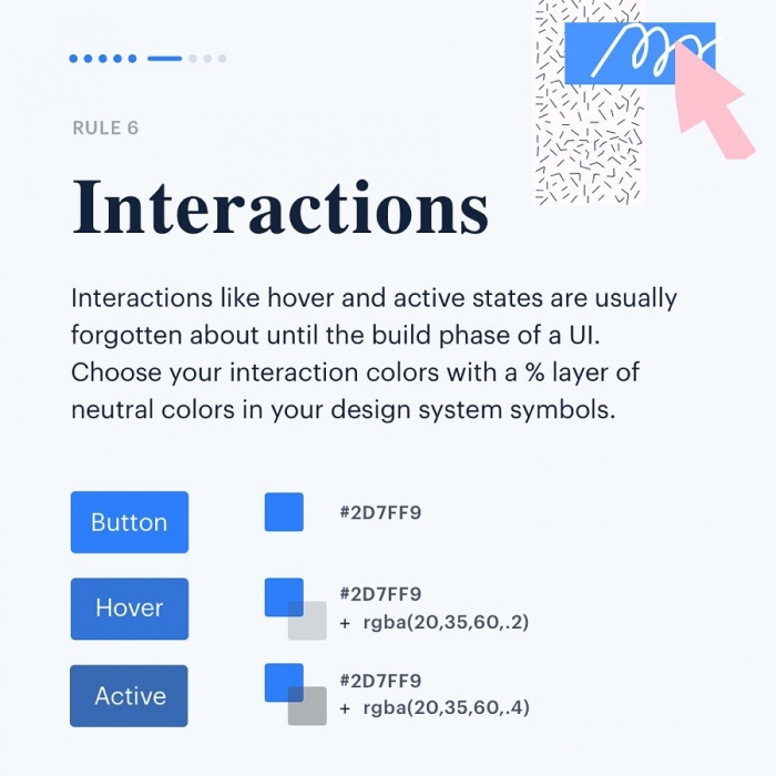8 Color Rules for UI Design ~ Free Fonts Download
