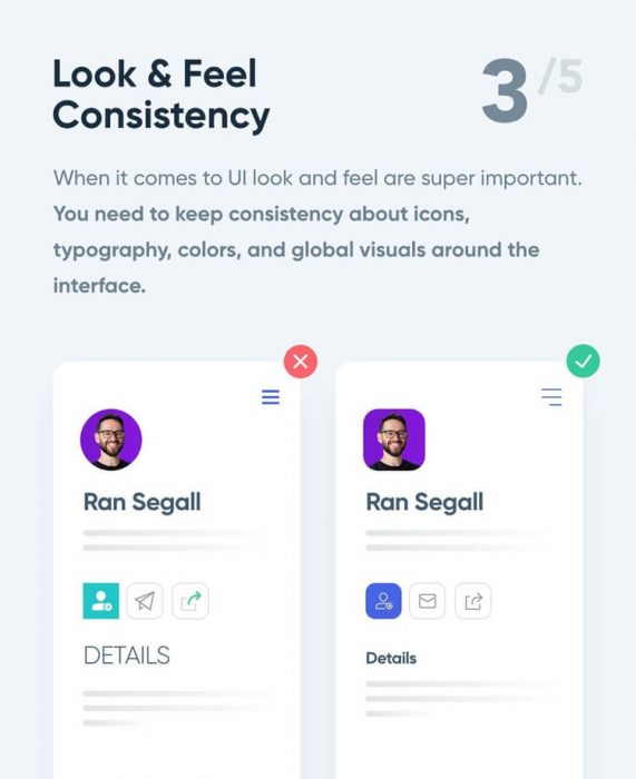 5 Simple Tips to Improve UI Design ⁣ - UI Freebies