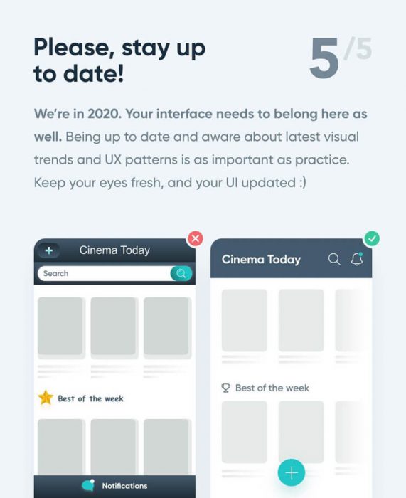 5 Simple Tips to Improve UI Design ⁣ - Blogs For Free - UI Freebies