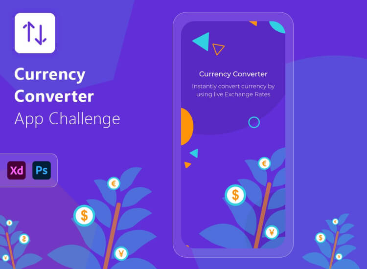 Currency Design App Free - Adobe XDs For Free - UI Freebies