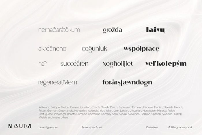 Ravensara Font: Sans Serif Typeface ~ Free Fonts Download