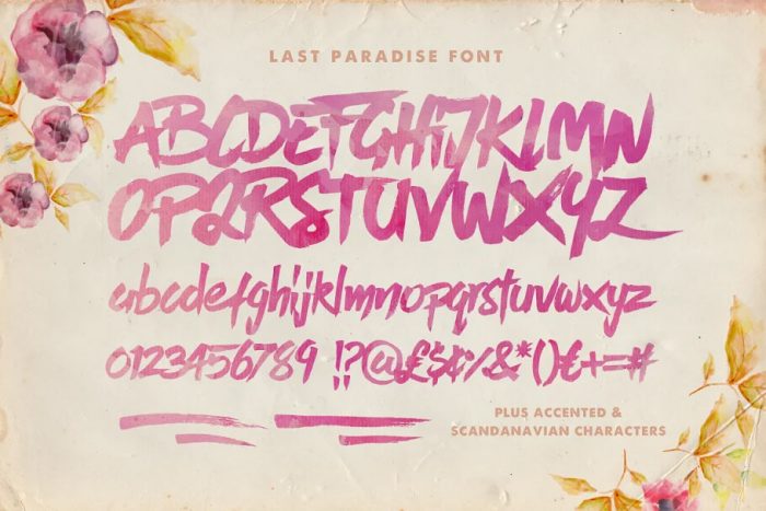 Last Paradise Font ~ Free Fonts Download