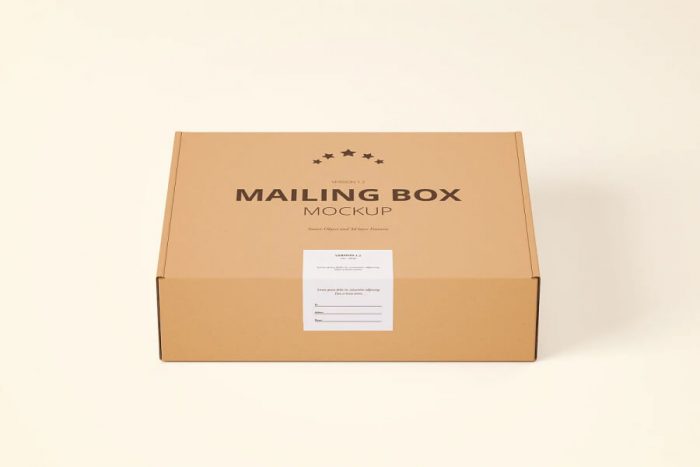 Shipping Box Mockup Free Download - Mockups For Free - UI Freebies