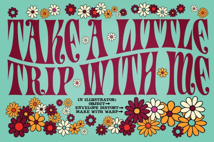 Summer Of Love Font Download | Summer of Love Psychedelic Font - UI Freebies