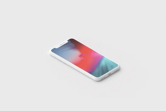 iPhone X Minimal Mockup - UI Freebies