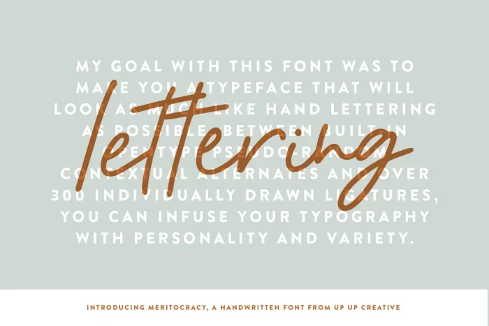 Meritocracy Font Download | Meritocracy Handwritten Font - UI Freebies