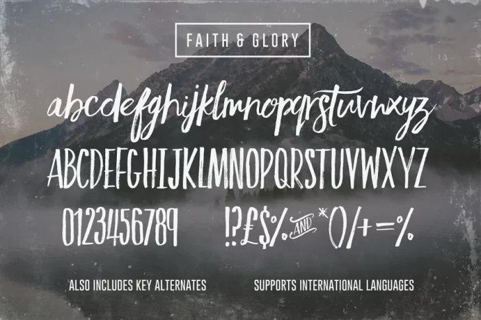 Faith and Glory Font | Faith & Glory Font - UI Freebies