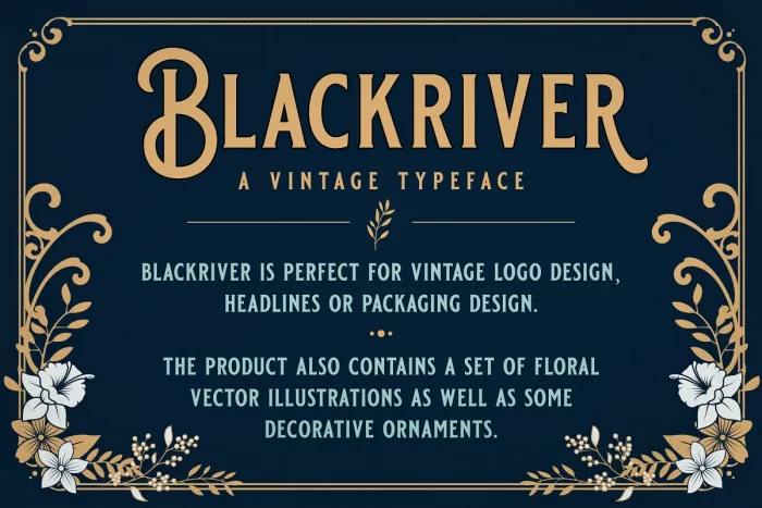 Blackriver Font | Blackriver Vintage Font Free Download ~ Free Fonts Download