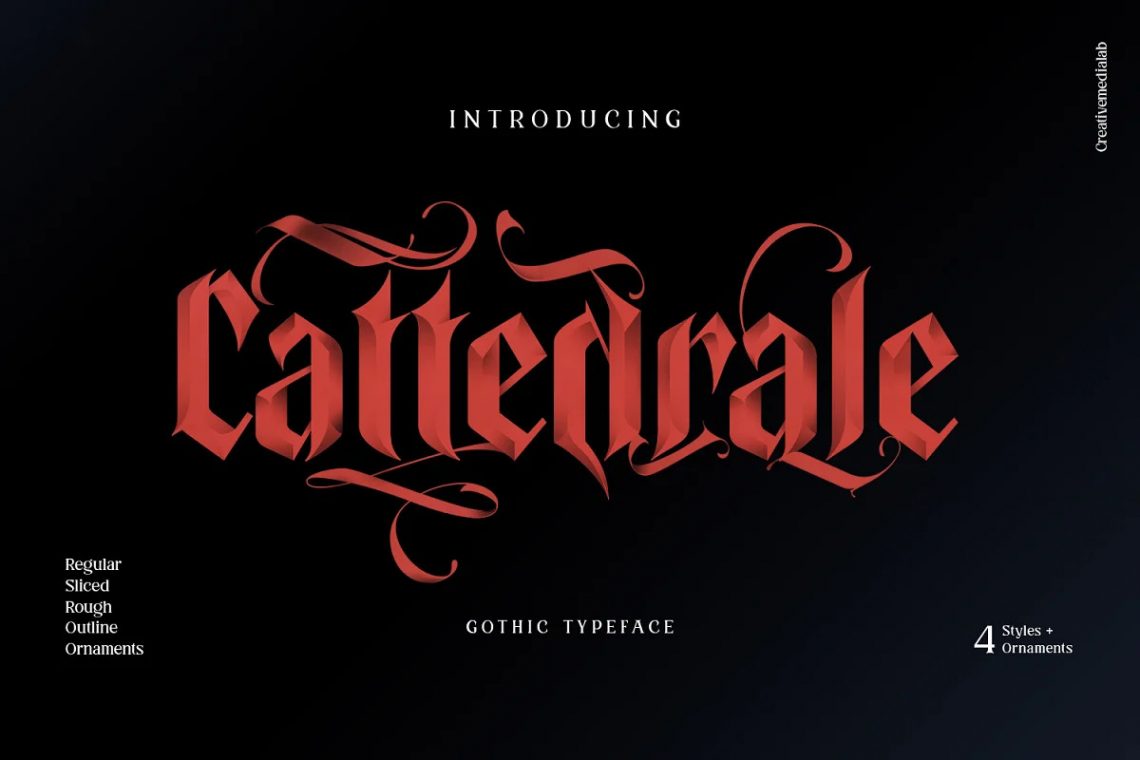 Best Blackletter Fonts for Creatives UI Freebies