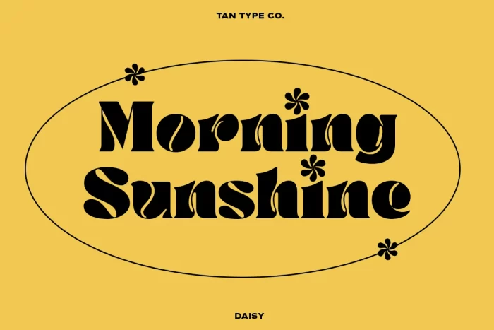 Tan Daisy Font: Display Typeface ~ Free Fonts Download