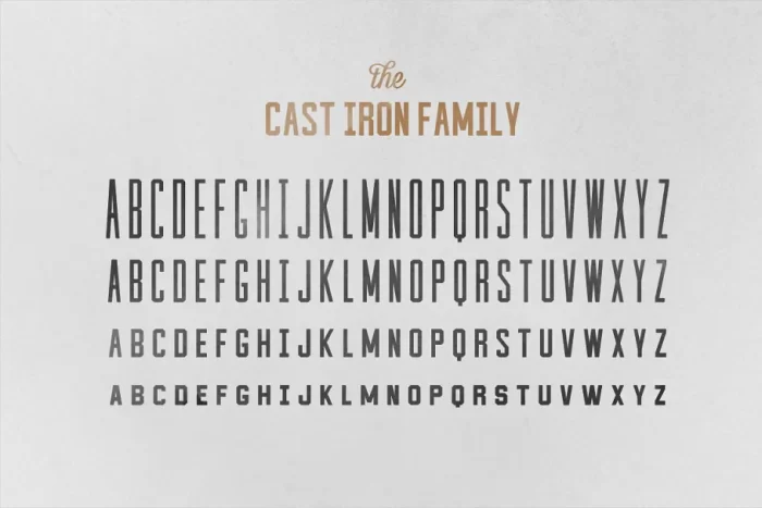 Cast Iron Font ~ Free Fonts Download