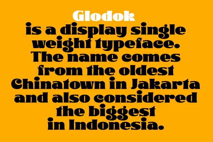 Glodok Font Free Download ~ Free Fonts Download