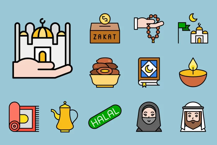 Ramadan Muslim Icon Set ~ Free Fonts Download