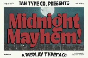 Tan - Midnight Mayhem Font