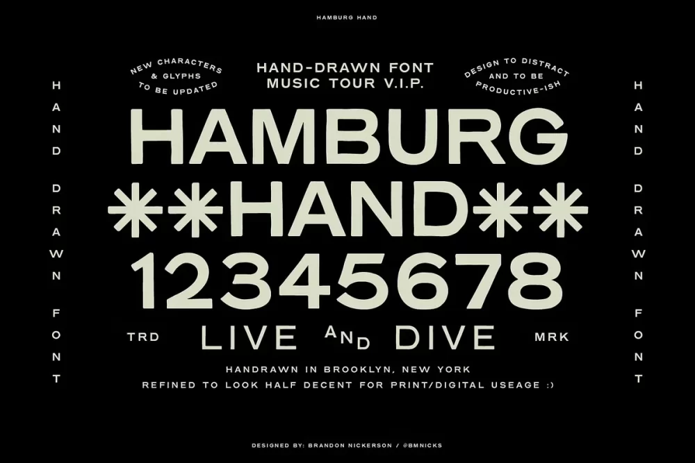 Hamburg Hand Font