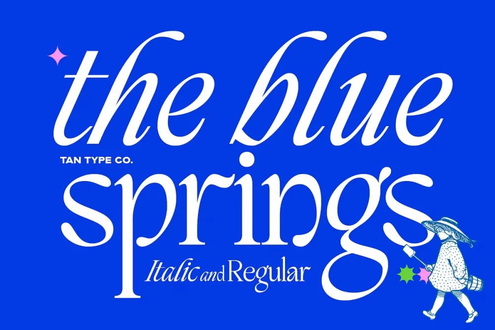 TAN - BLUE SPRINGS Font