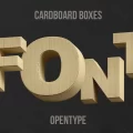 Cardboard Boxes Font
