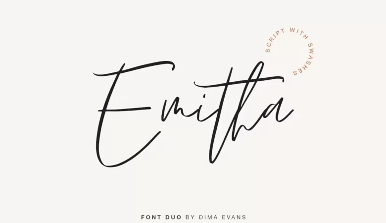 Emitha Font Free Download - UIFreebies Emitha Font