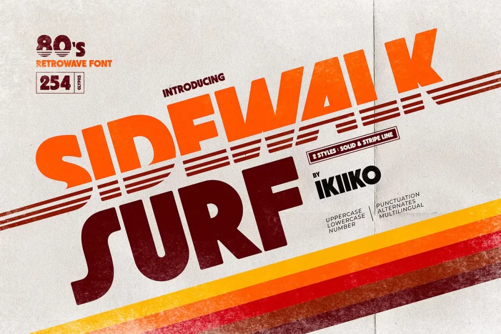 Sidewalk Surf Font