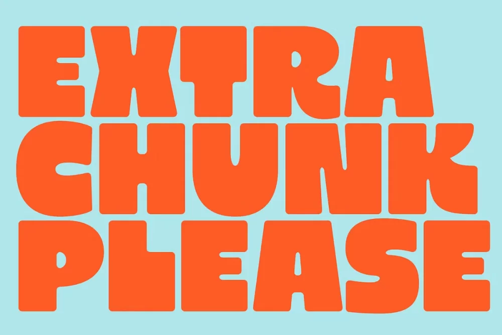 Extra Chunk Please Font Free Download - UIFreebies Extra Chunk Please Font