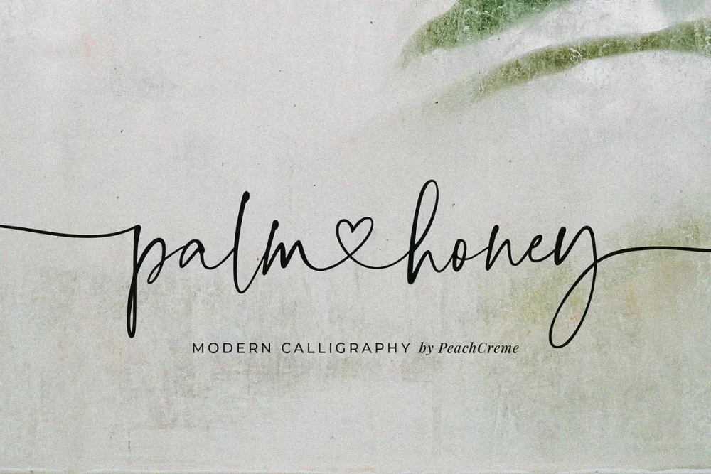 Palm Honey Font Free Download - UIFreebies Palm Honey Font
