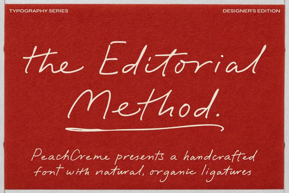 The Editorial Method Font Free Download - UIFreebies The Editorial Method Font