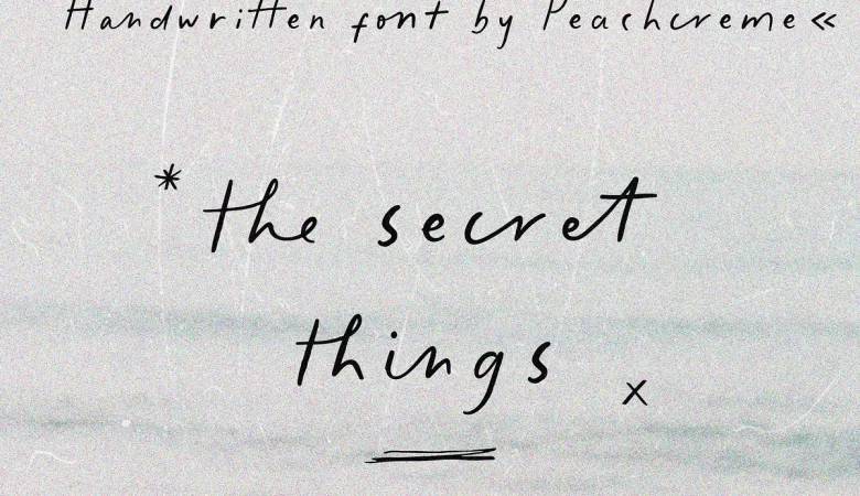 The Secret Things Font