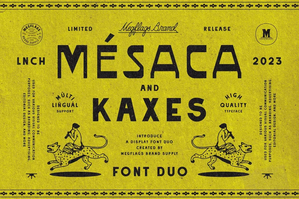 Mesaca and Kaxes Font
