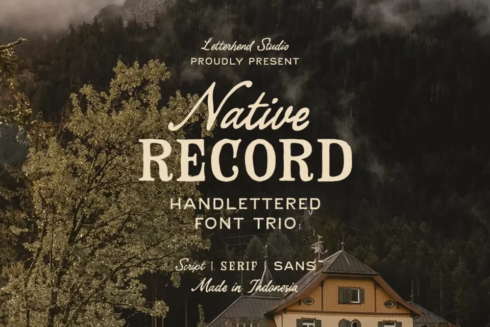 The Native Record Font Free Download - Script Fonts Preview 2026