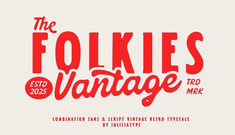 Folkies Vantage Font