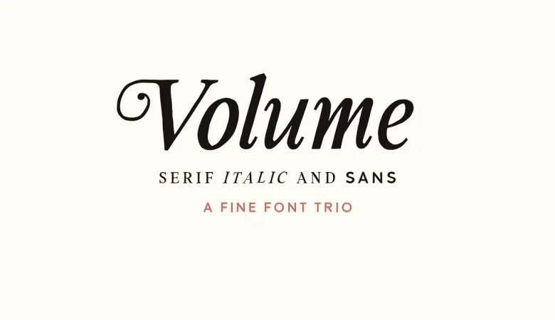 Volume Font