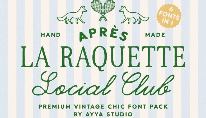 La Raquette Club Font