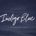 Indigo Blue Font