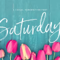 Saturday Script Font