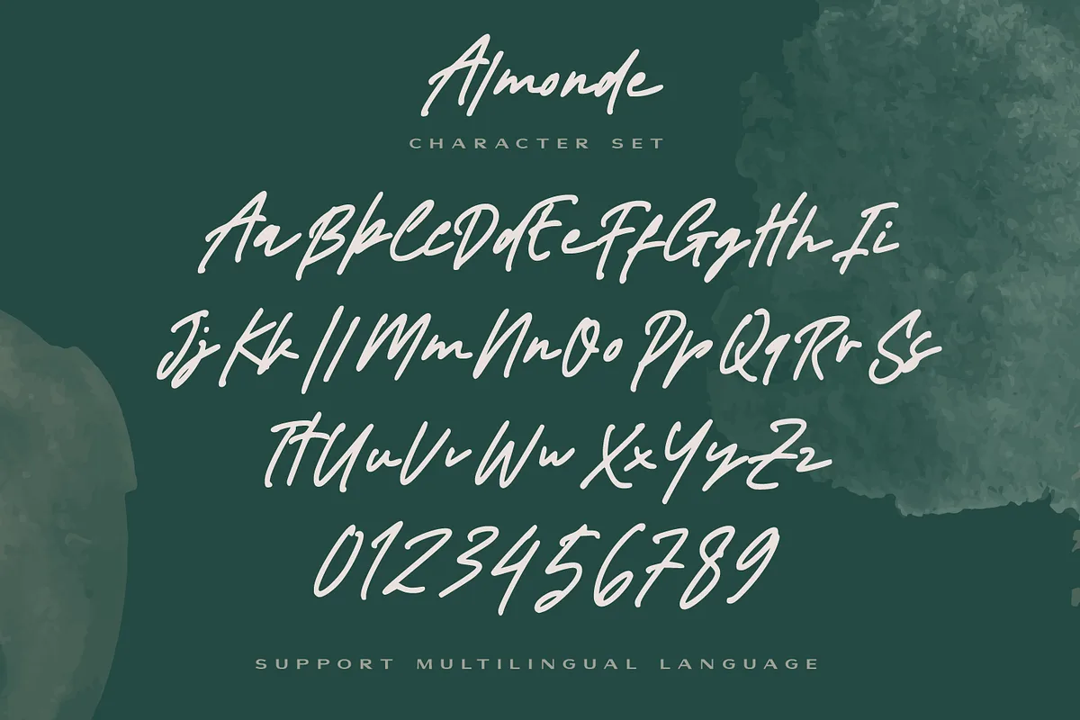 Almonde font preview — sample text