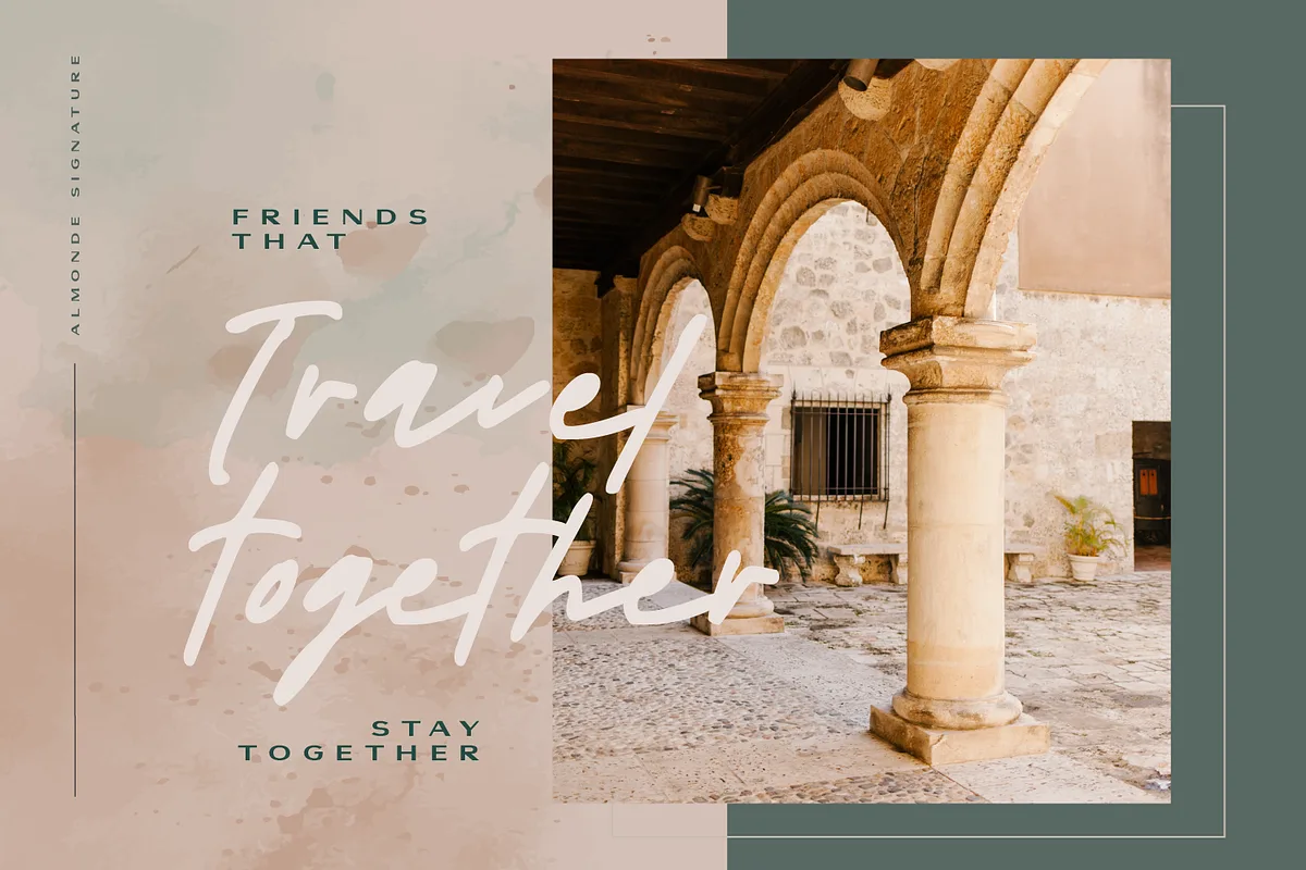 Almonde font style preview