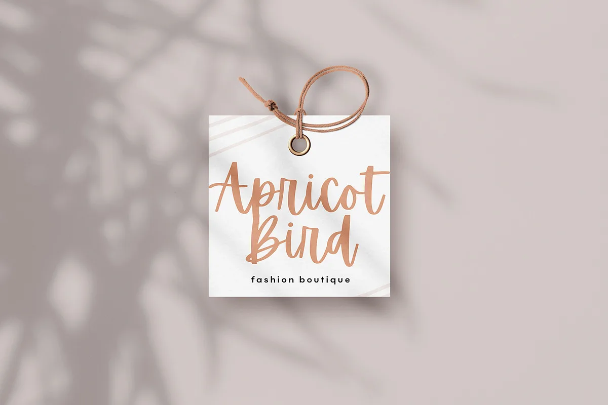 Apricots font style preview