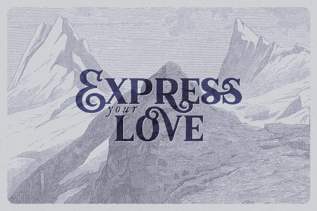 Blackout font preview — sample text