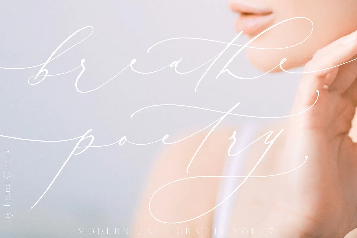 Breathe Poetry Font Breathe Poetry font preview — sample text