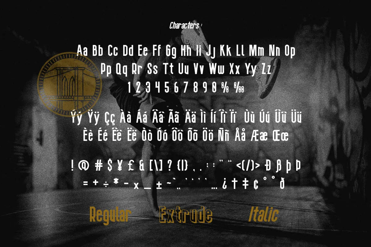 Brocklyn Font Brocklyn font style preview