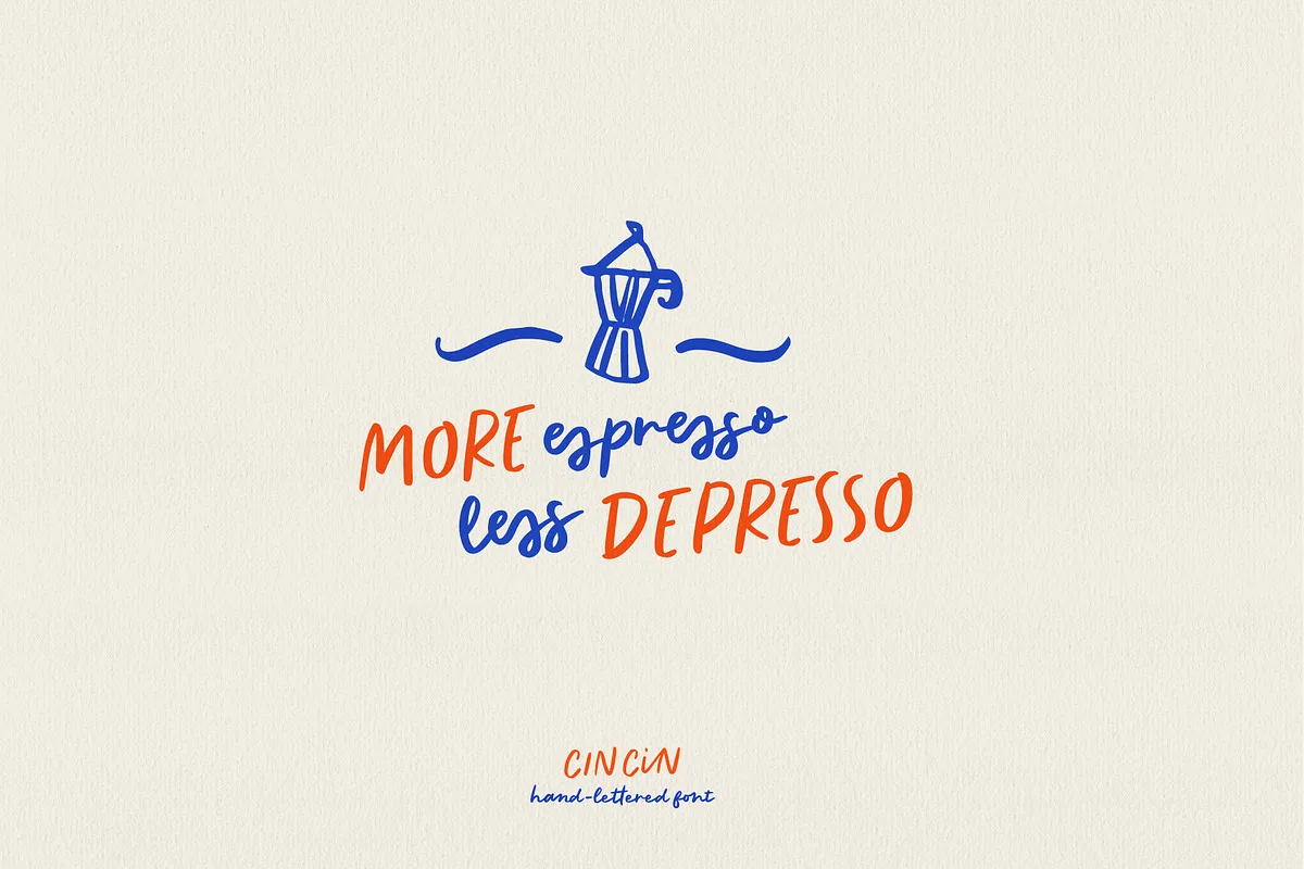 Cin Cin Font Cin Cin font preview — sample text