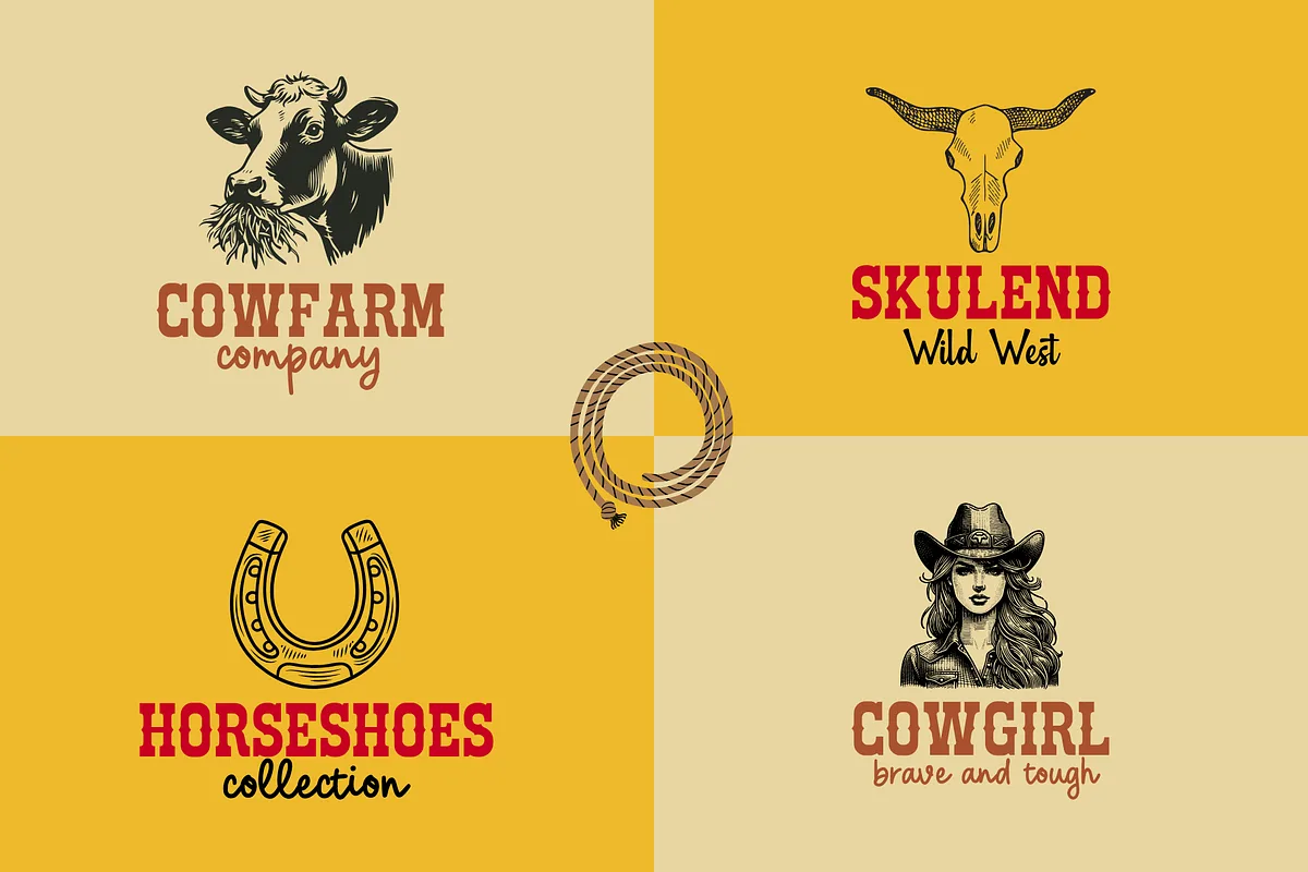 Cowboy Outlaw Font Cowboy Outlaw font alphabet, numbers and glyphs