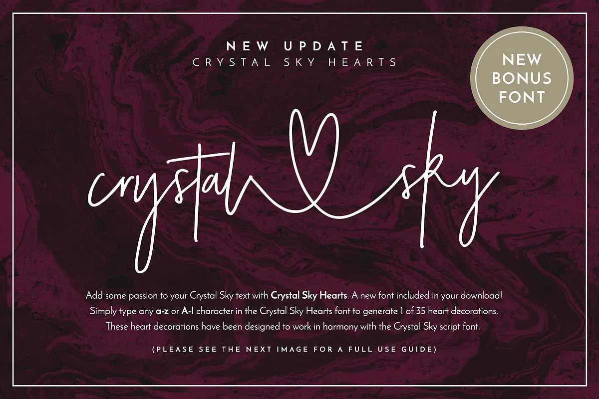 Crystal Sky Font Crystal Sky font style preview