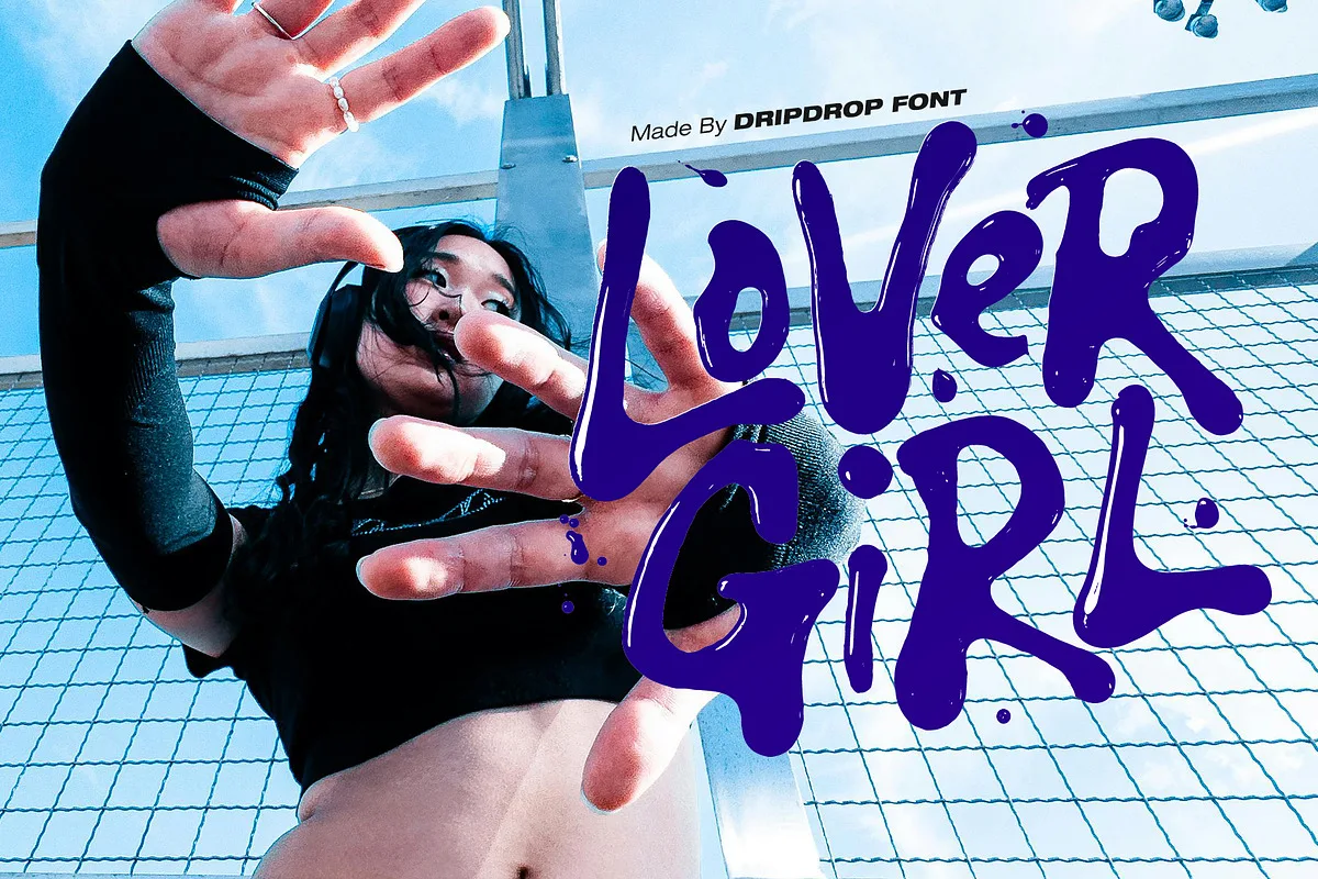 Dripdrop Font Dripdrop font preview — sample text