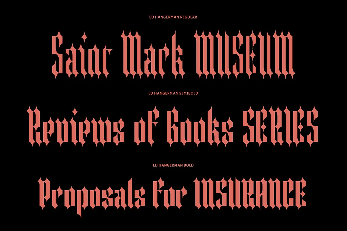 ED Hangerman Font ED Hangerman font preview — sample text