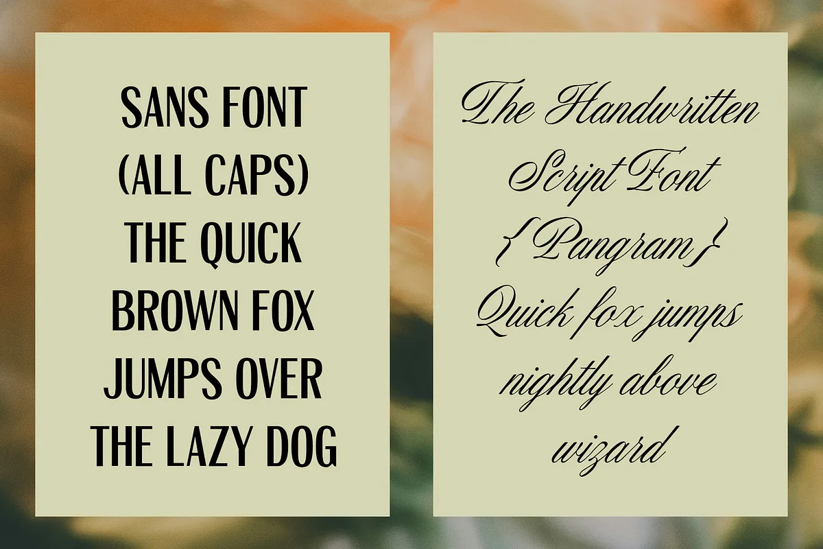 ED Venta Nueva Font ED Venta Nueva font alphabet, numbers and glyphs