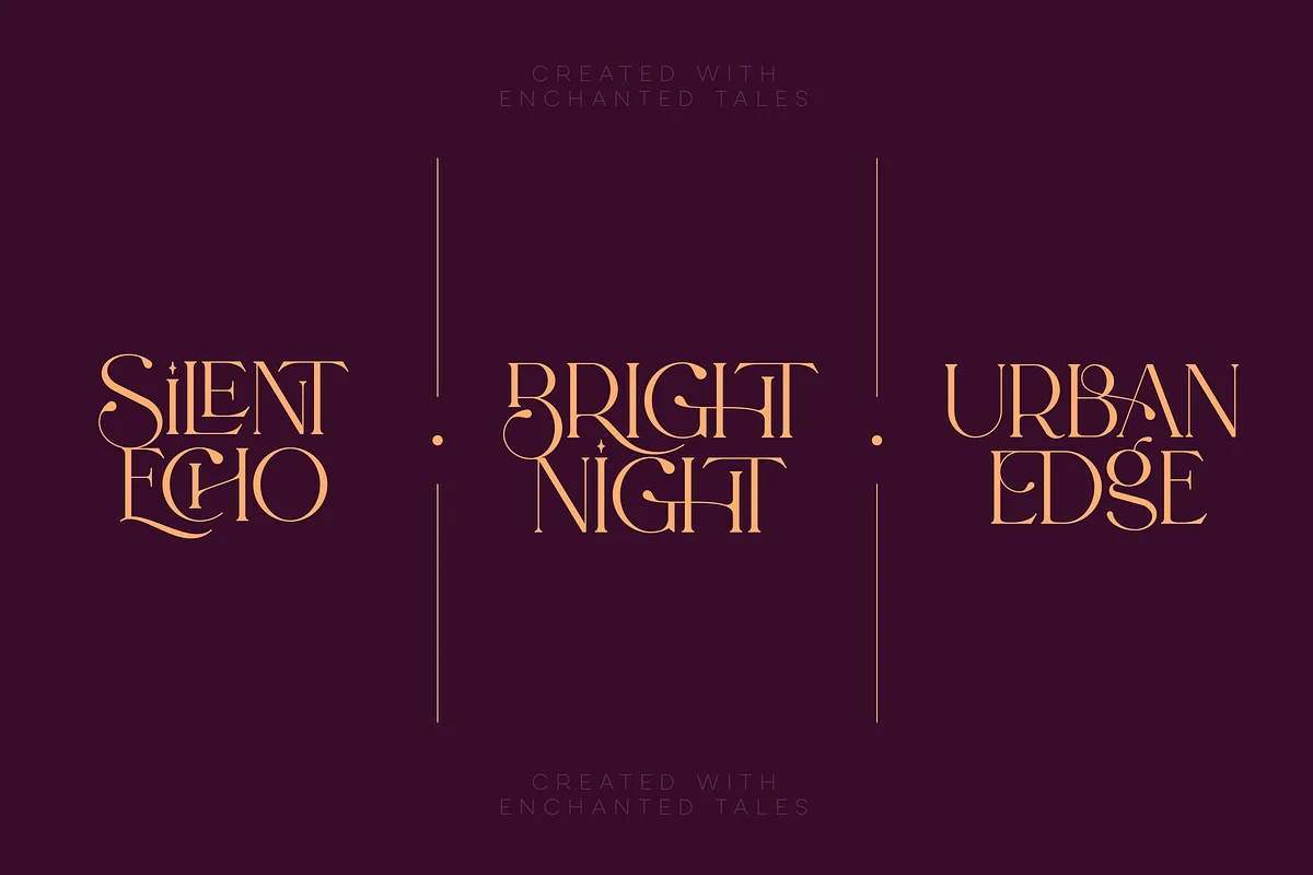 Enchanted Tales font preview — sample text