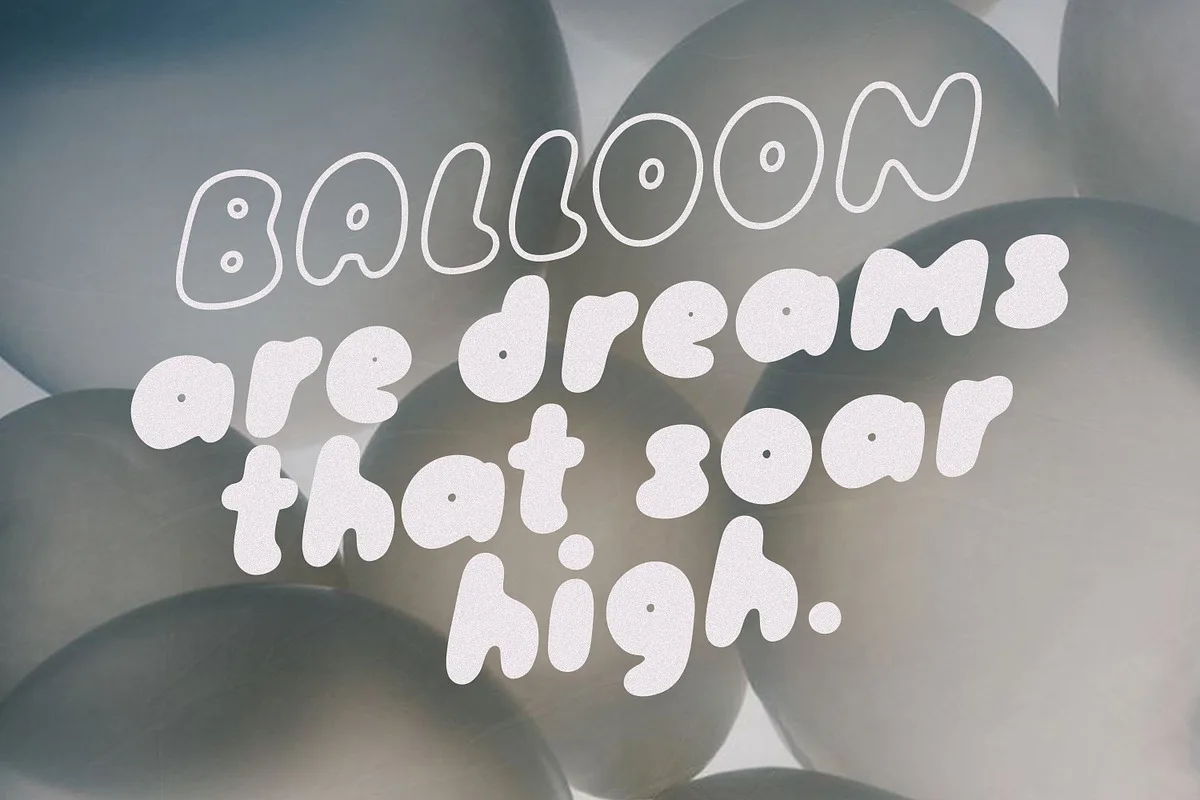 Fluffy Morning font preview — sample text