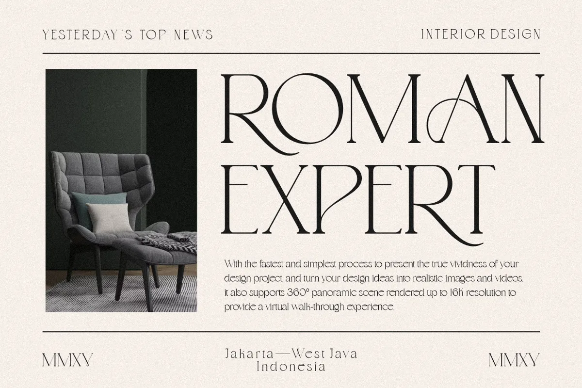 Gemola Font Gemola font style preview