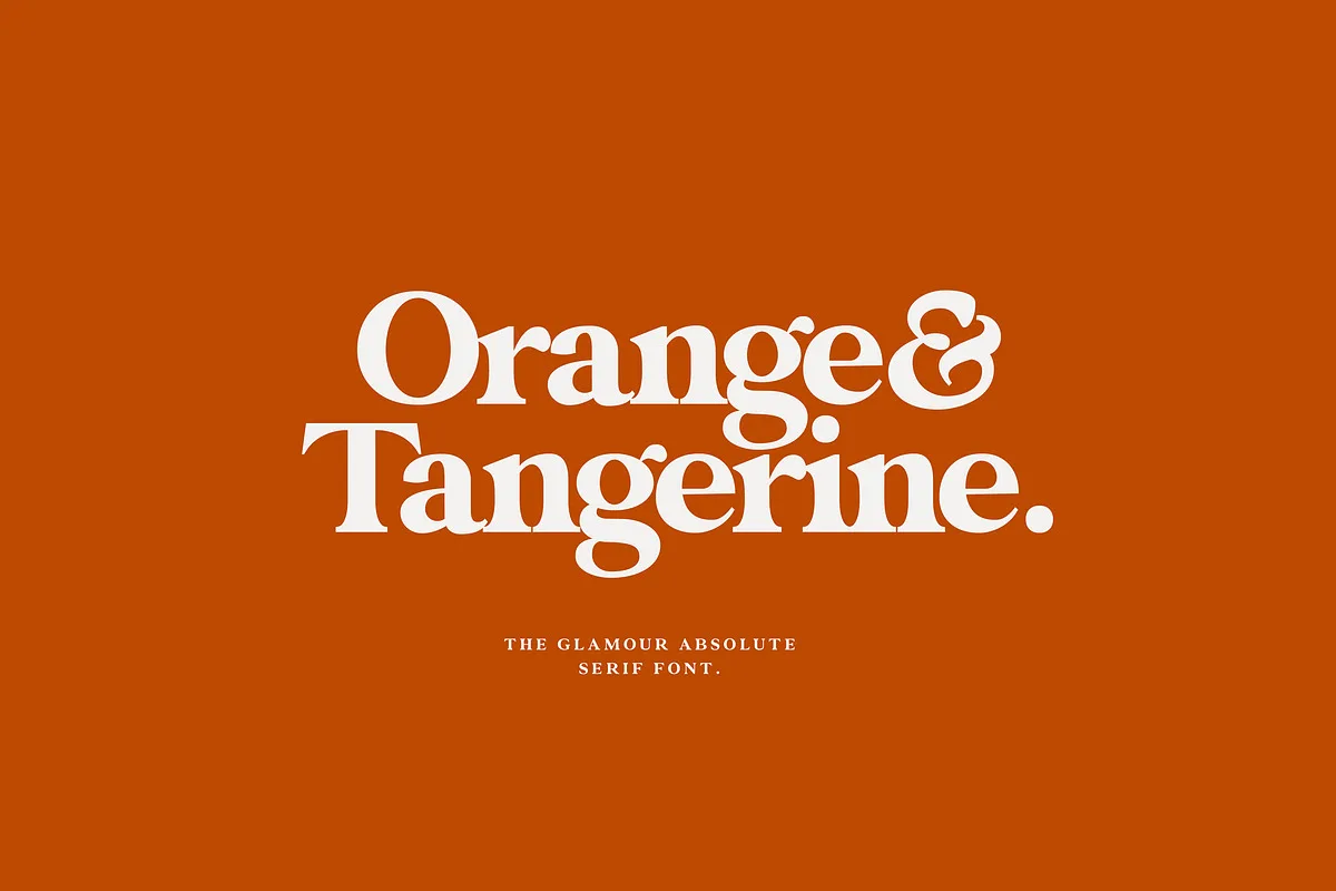 Glamour Absolute Font Glamour Absolute font preview — sample text